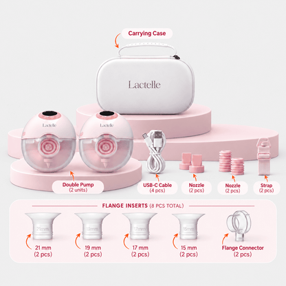 Lactelle Wearable Breast Pump – Hands-Free, 4 Modes, Rechargeable