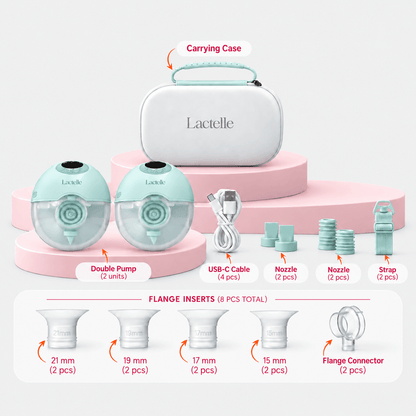 Lactelle Wearable Breast Pump – Hands-Free, 4 Modes, Rechargeable