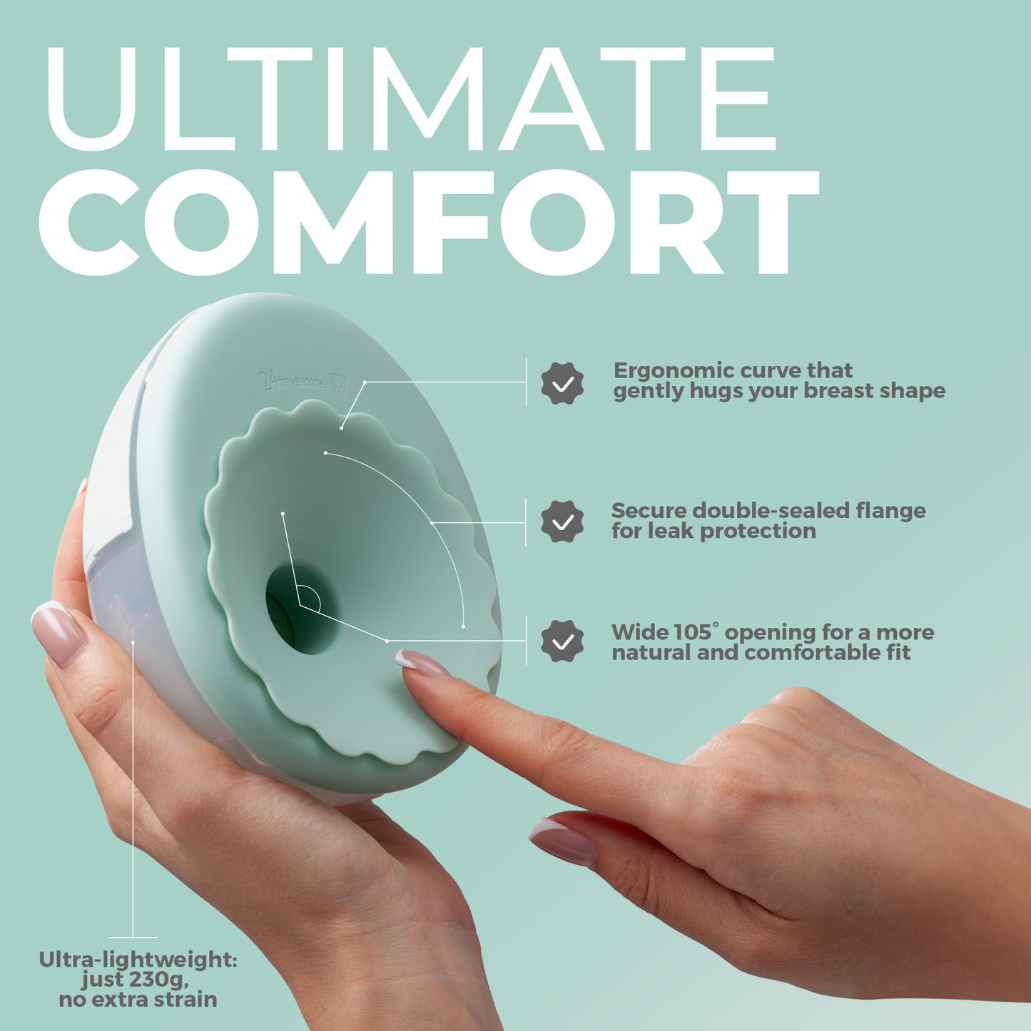 Lactelle Wearable Breast Pump Blue
