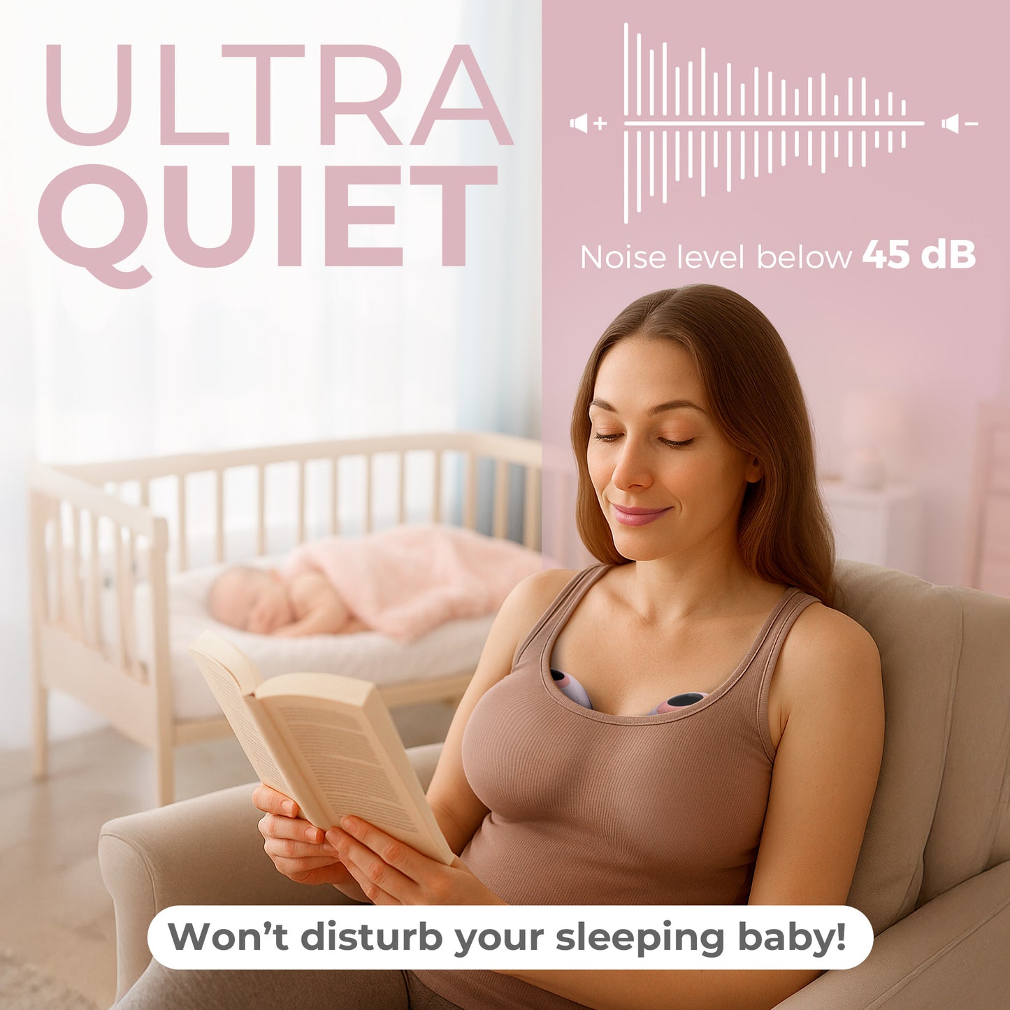 Lactelle Wearable Breast Pump Pink